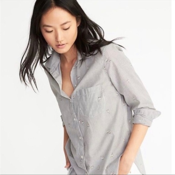 Llama print button down - Picture 1 of 9